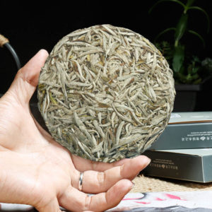 Organic Bai Hao Yin Zhen Silver Needle White Tea Cake